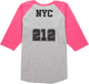 NYC 212 Baseball Tee (Youth Girls)
