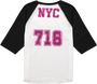 NYC 718 Baseball Tee (Youth Girls)